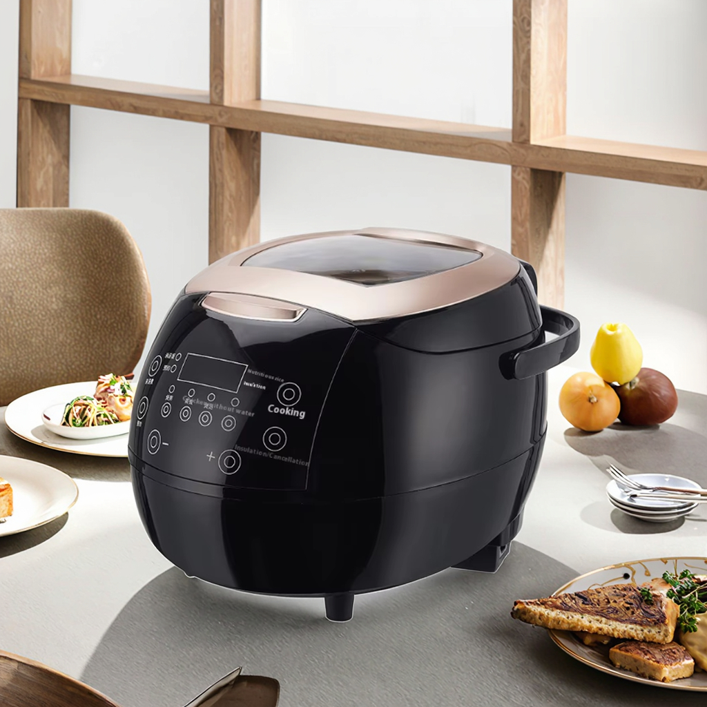 スマート家庭用電気デジタル炊飯器マルチクッカー 5L ノンスティック LCD タッチ多機能調理付き家庭用