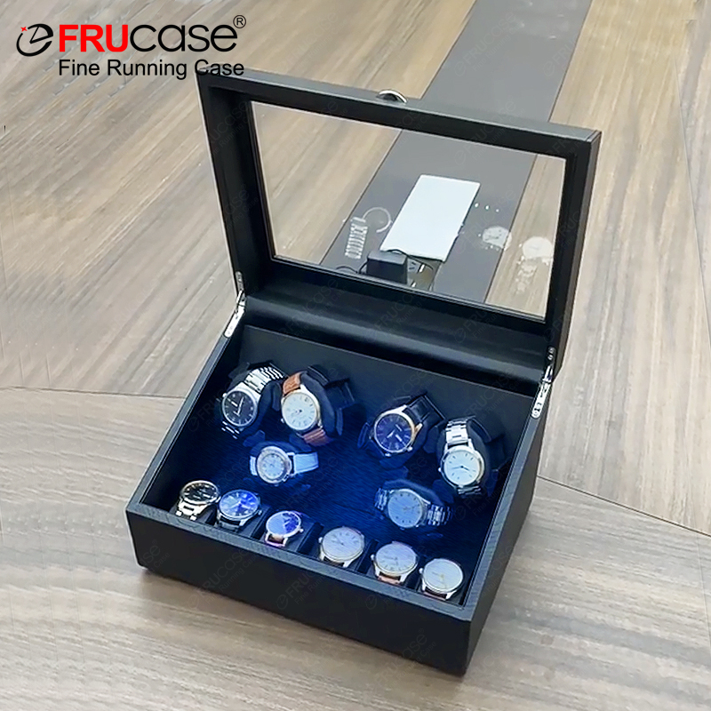 FRUCASE PU ウォッチワインダー 自動巻き時計用 自動ワインダー 3本時計