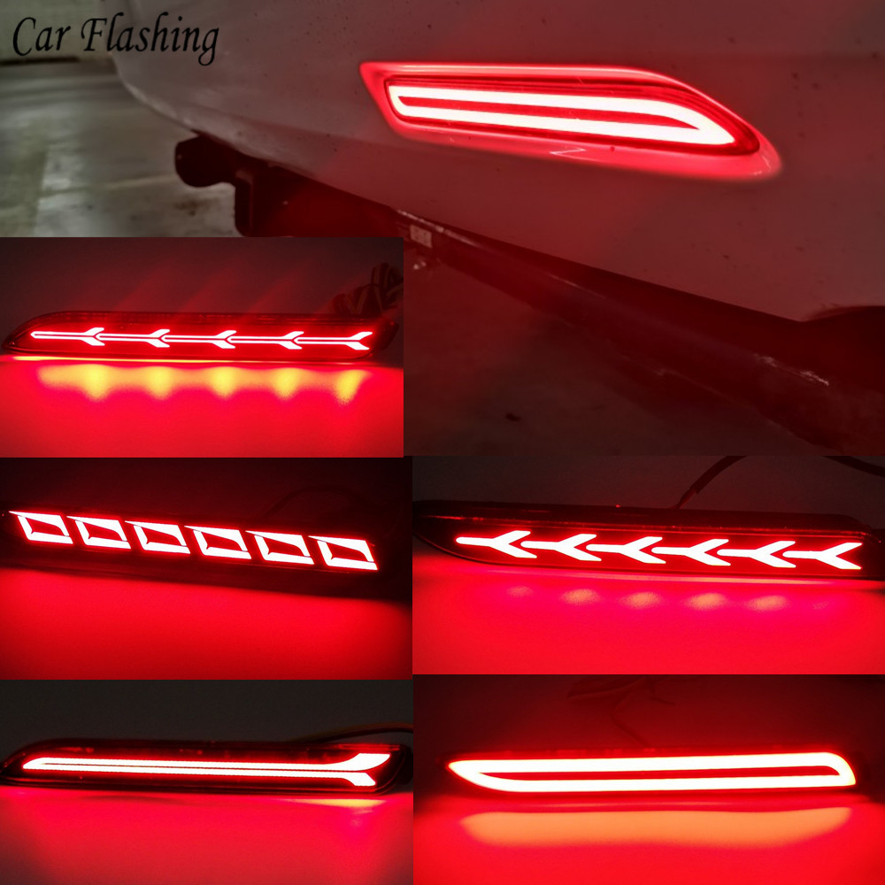 2Pcs Reflector Rear Bumper Light Brake For Toyota RAV4 19-20 Camry 06-14 Verso 11-15 Vellfire 05-14 Avalon 13-16 Alphard 15-16