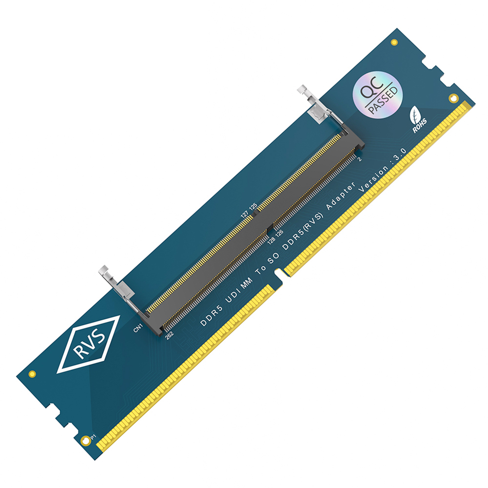 ノートパソコン用DDR5 RAMをデスクトップ用DDR5 U-DIMMアダプターで保護し、メモリカードコンバーターDDR5/DDR4/DDR3メモリRAMアダプターカードに変換します。