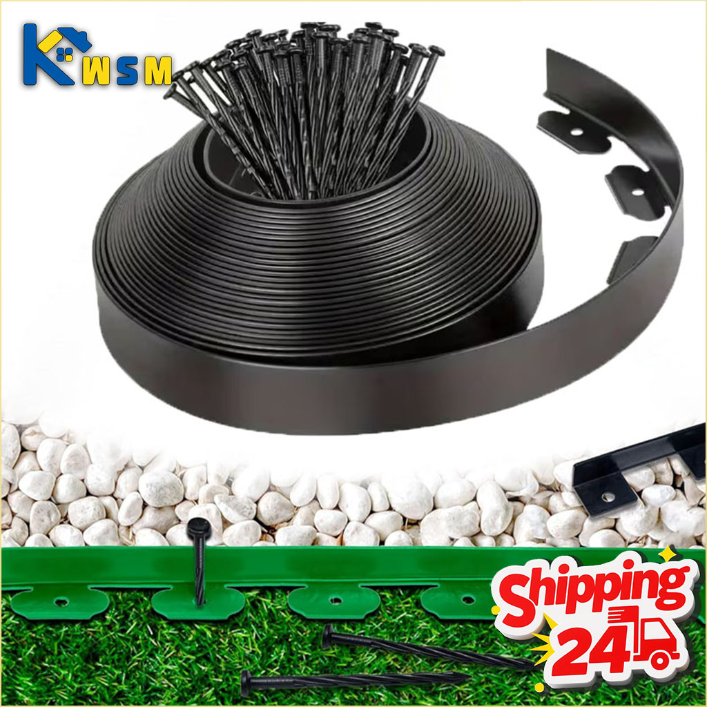 10 メートル L 型芝生エッジングヘビーデューティ風景ボーダー草砂利分離舗装エッジ拘束 DIY ガーデンバリア