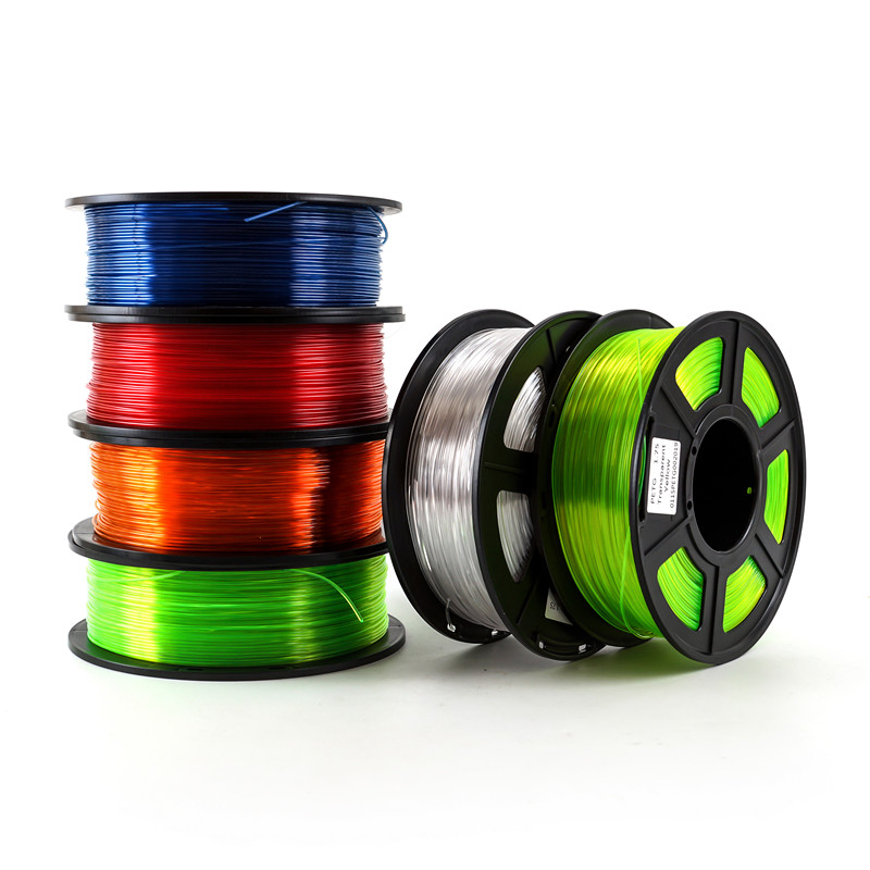 3D プリンタフィラメント PETG 1.75 ミリメートル 1 キロ/2.2lbs プラスチックフィラメント消耗品 PETG 材料 3D プリンタ