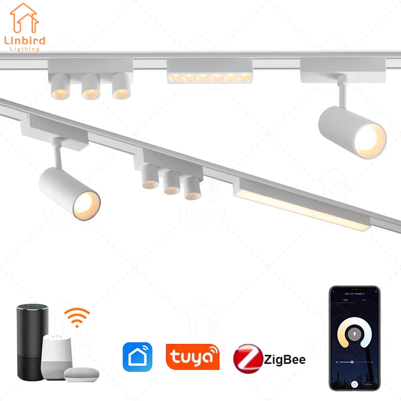 ST1 シリーズホワイトスマート TUYA ZIGBEE 超薄型アルミニウム磁気トラックライト 6 ミリメートル高硬度モダンな柔軟な器具ホームルーム