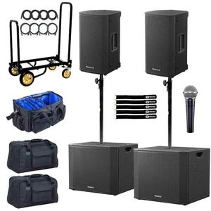 100% Genuine, Brand-New DJ XPRS102 10-Inch Active Speaker with 18-Inch Subwoofer (2-Piece Set)