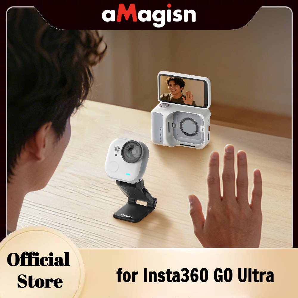 aMagisn GO ウルトラ磁気クリップ マウントは、Insta360 磁気イージー クリップ/マグネット ペンダントと連携し、デスクトップ/アウトドア/旅行 POV ビデオに使用できます。
