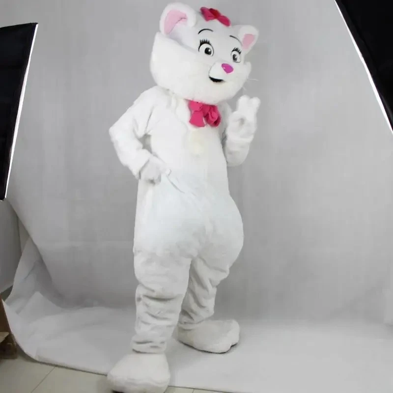 ディズニーかわいい脂肪白猫マスコット衣装毛皮のようなスーツウォーキング服漫画アパレル誕生日パーティーハロウィンクリスマス