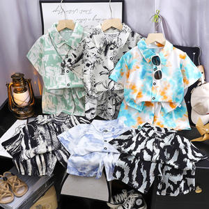 Ages 1–12: 2-Piece Baby Boy Outfit Set—Casual Kids' Jacket, Short-Sleeve T-Shirt, and Shorts—2-Piece Summer Set for Kids and Toddlers