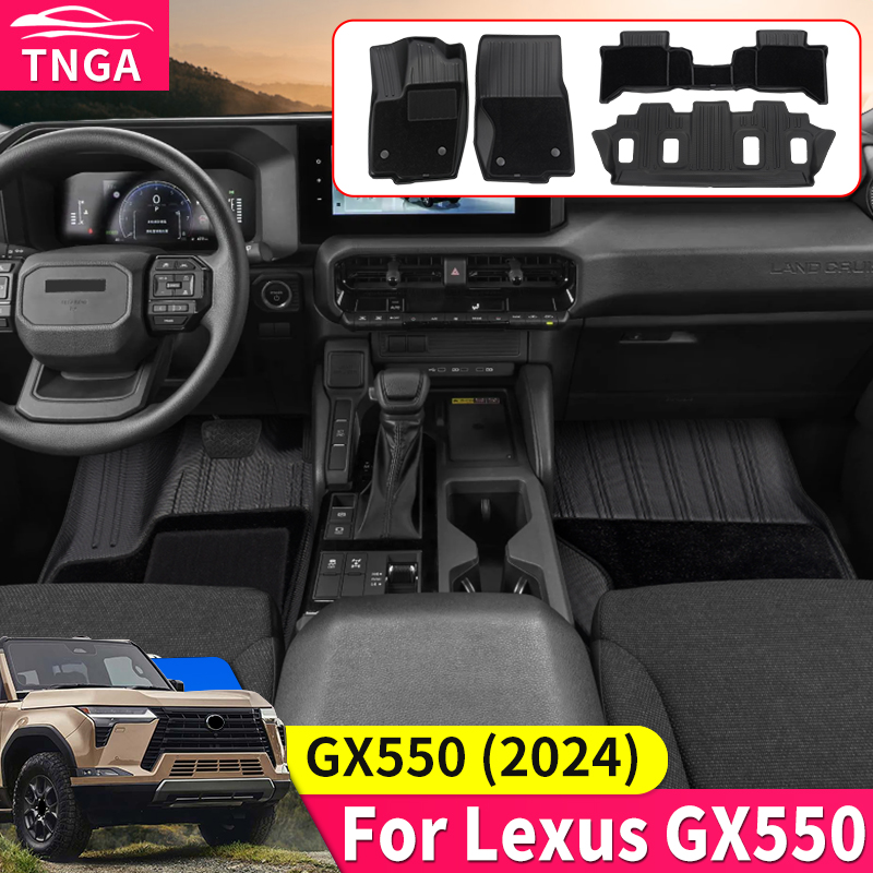 レクサス GX550 GX550h 2024 2025 特別な車のフロアマットトランクマット gx 550 インテリアアップグレードアクセサリー修正チューニング