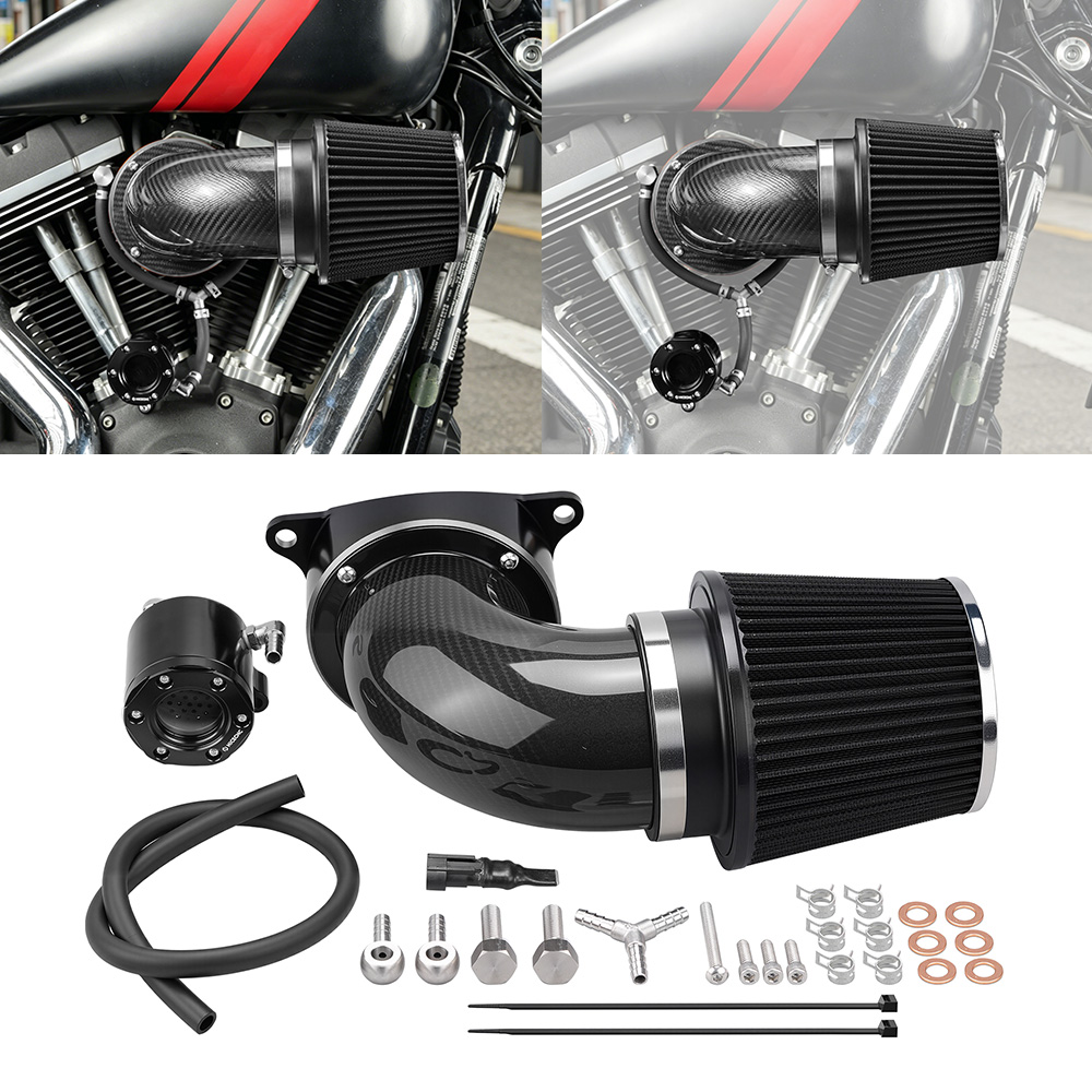 ハイフローエアクリーナーキット ハーレーロードグライド FLTR 2001-2013 ダイナファットボブ FXDF ローライダーストリートボブ スーパーグライド ワイドグライド用