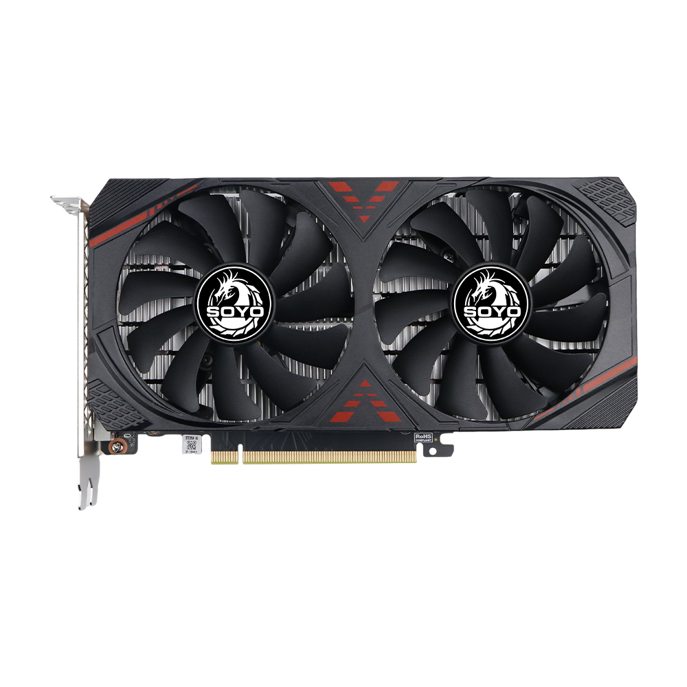 AMD Ryzen グラフィックカード SOYO RTX 3050 6G GDDR6 GPU NVIDIA PC コンピューターコンポーネント PCIE4.0X16 ゲーミングビデオカード DP HDMI DVI 96ビット
