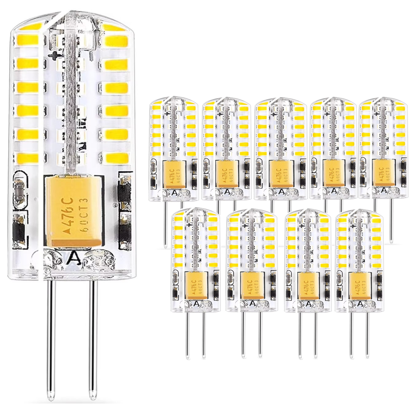 10 個 G4 LED 電球 2 ワット 3 ワット 5 ワット 9 ワット 12 ワット 15 ワット AC DC 12 V AC 220 V シリコーンランプ 360 ビーム角度交換ハロゲンライトスポットライトシャンデリア