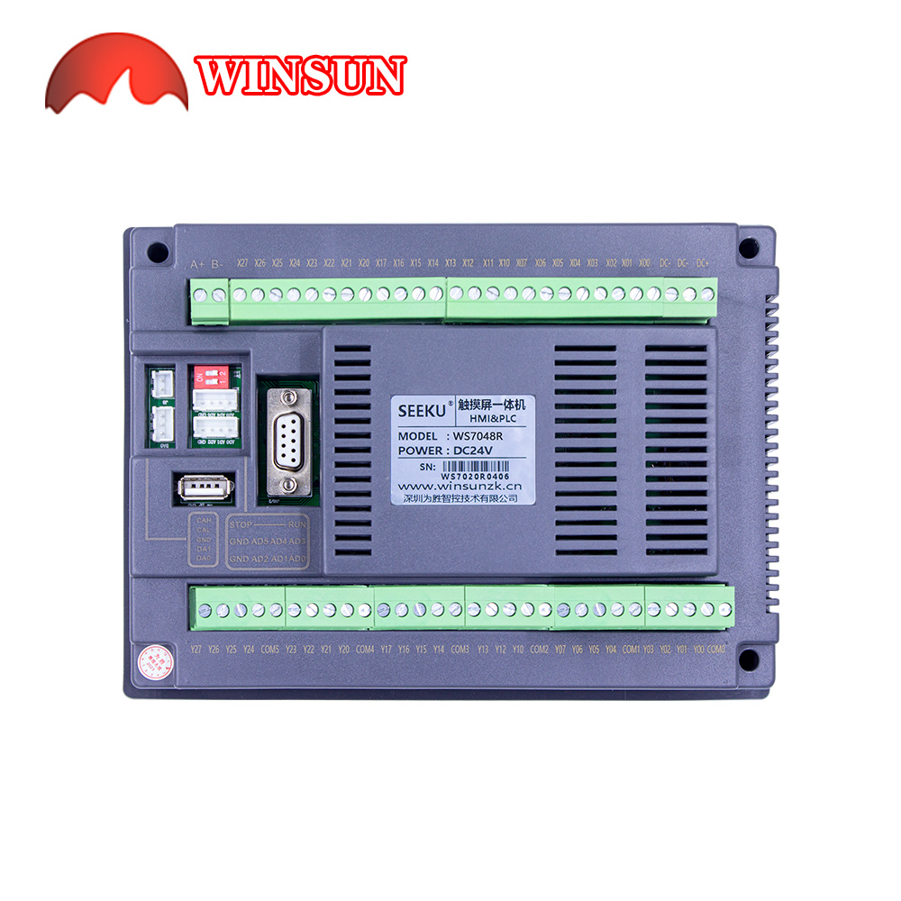 7 インチ HMI PLC オールインワンタッチスクリーン PLC 統合パネル 0-10V 4-20MA アナログ MODBUS リレー