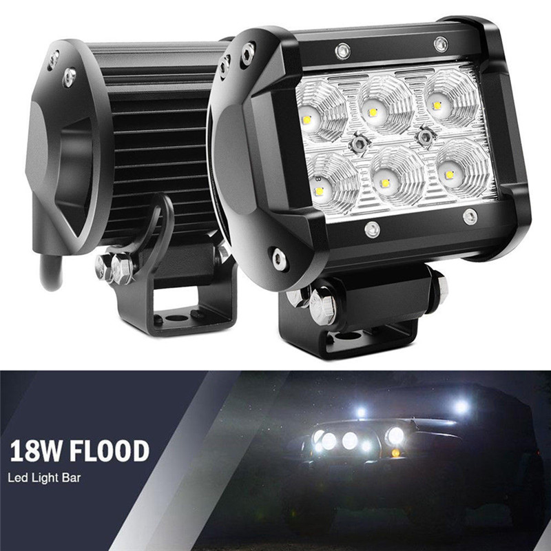 1Pc 18 ワット 10-30 V DC LED ワークライト LED オフロードスポットフォグ ATV SUV UTE ドライビングランプフラッド LED 用ジープ