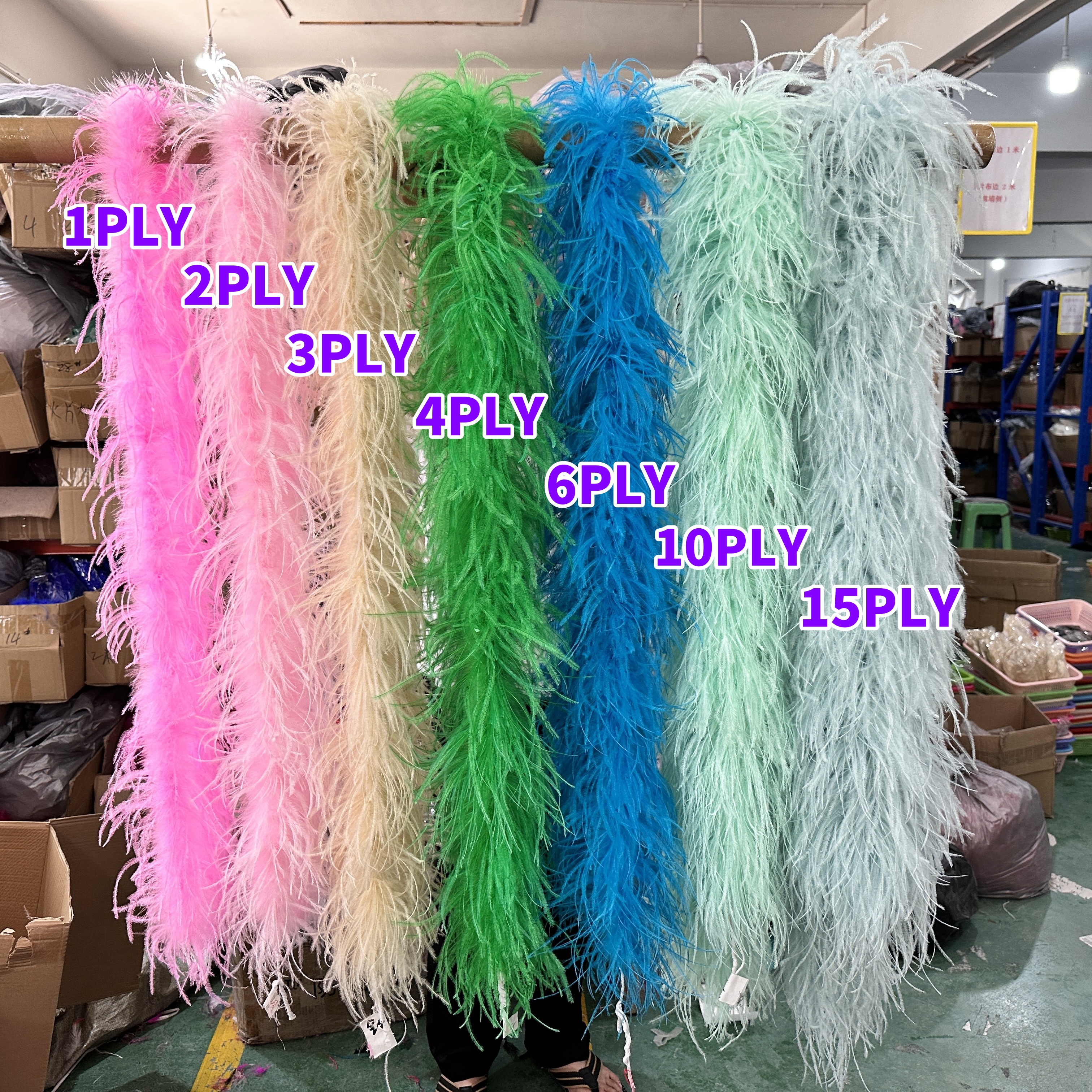 2 3 4 6 10 プライマルチカラーダチョウの羽ボア 2 メートルダチョウの羽のショールパーティーレディドレス服 DIY 装飾スカーフ