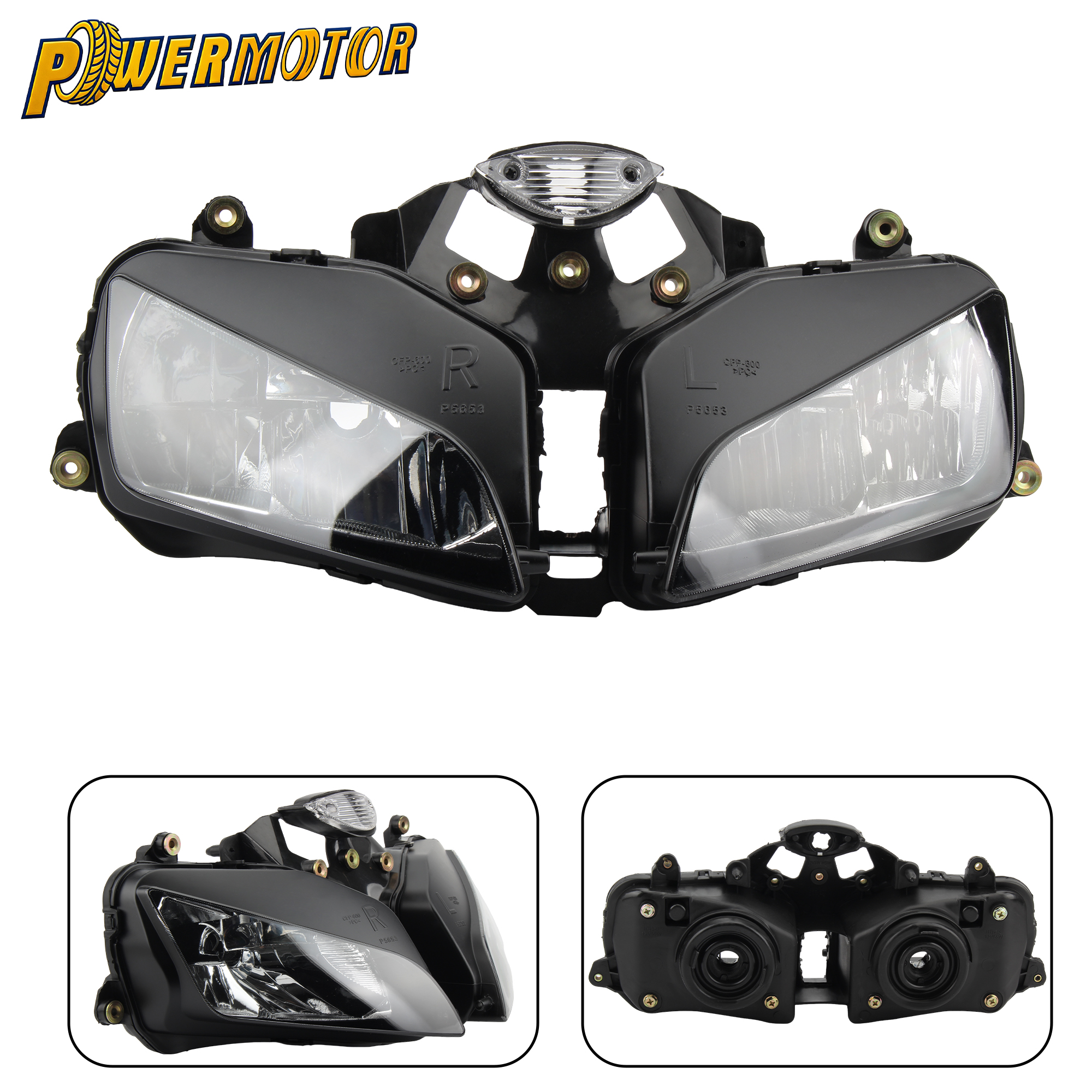 オートバイのヘッドライトフロントヘッドライトアセンブリホンダ F5 CBR600RR CBR 600 RR モトクロスヘッドランプエンデューロアクセサリー 2003-2006