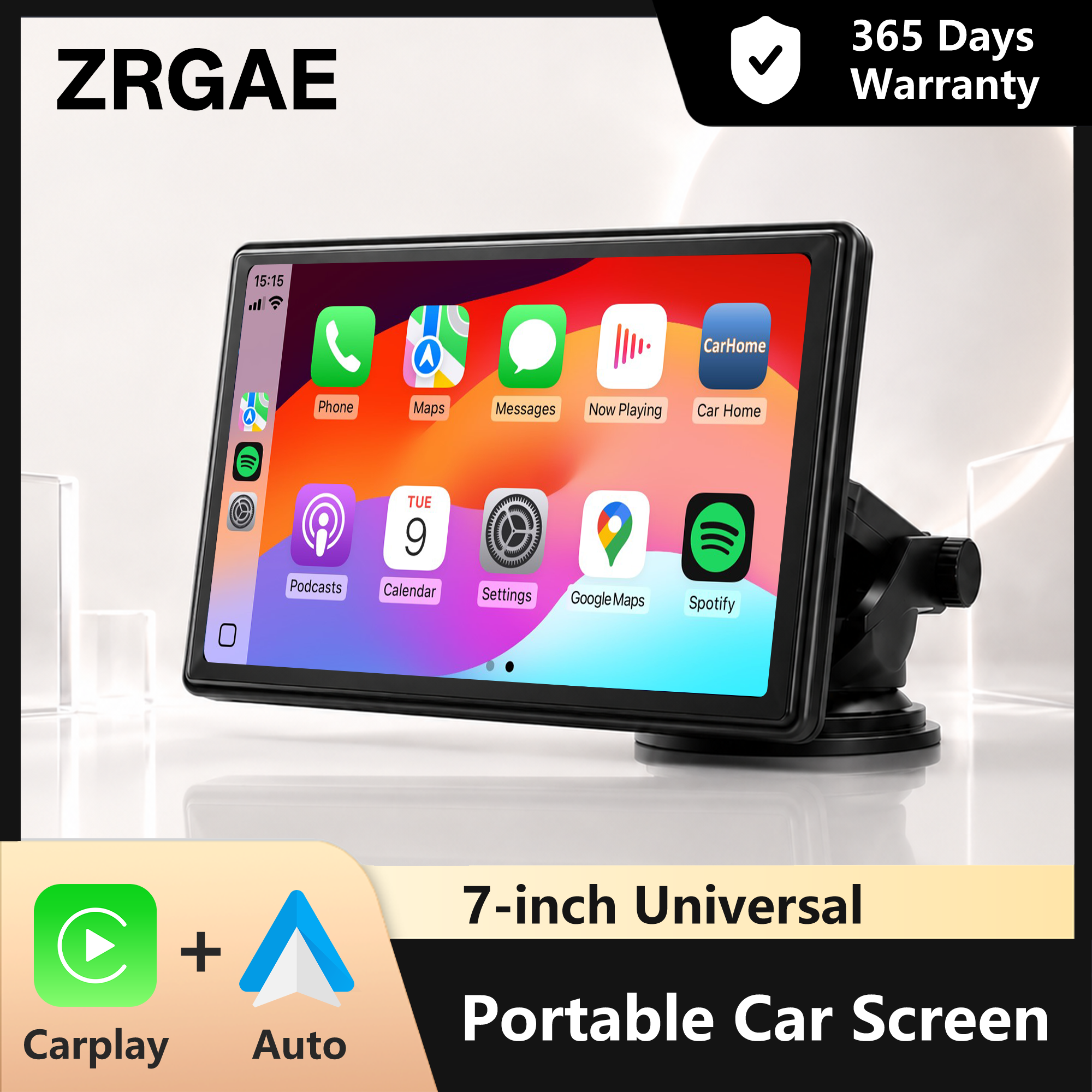 7 インチポータブルカーステレオワイヤレス Apple CarPlay Android 自動 IPS タッチスクリーン Bluetooth ミラーリンクユニバーサル車用