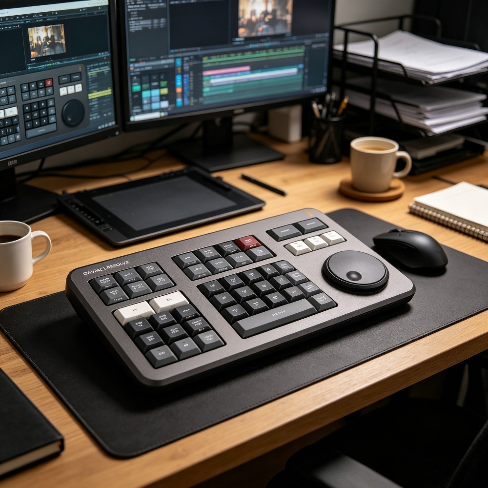 DaVinci Resolve Studio ソフトウェア アクティベーション キーと Speed Editor コントロール サーフェス バンドル