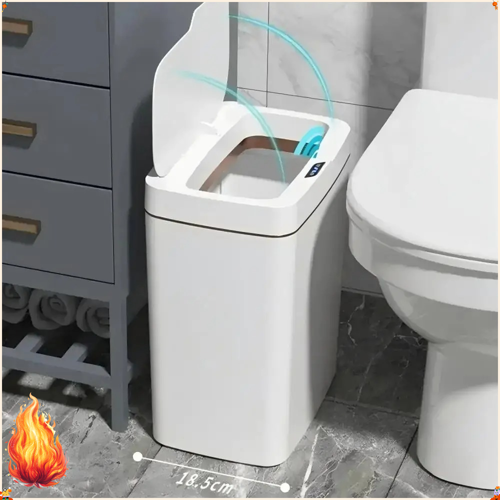 15L 自動センサーゴミ箱非接触スマートゴミ箱現代屋内家庭用ゴミホルダー浴室キッチン家庭保管