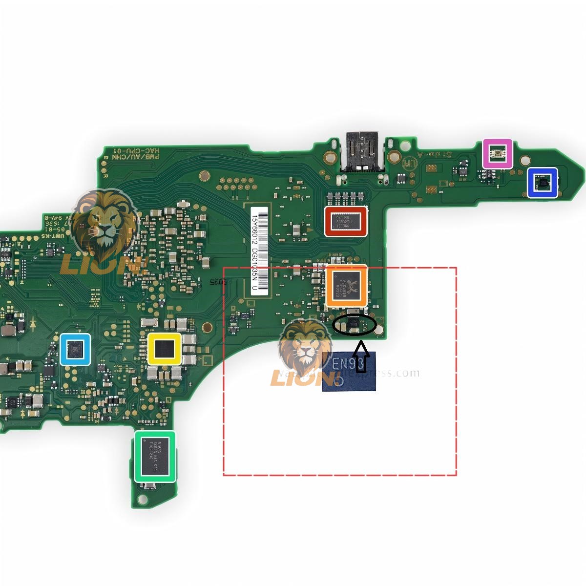 同期整流器付きスイッチ昇降圧 DC/DC コンバータ用メインボードチップマーク EN** EN7R ENIL 修理交換