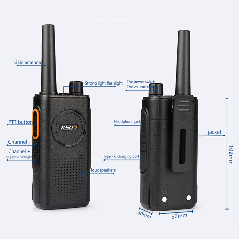 双方向ラジオ 8 ワット UHF 400-470MHz CB ラジオスキャナートランシーバースクランブリング VOX 機能トランシーバー KSUN TFSI-KCB