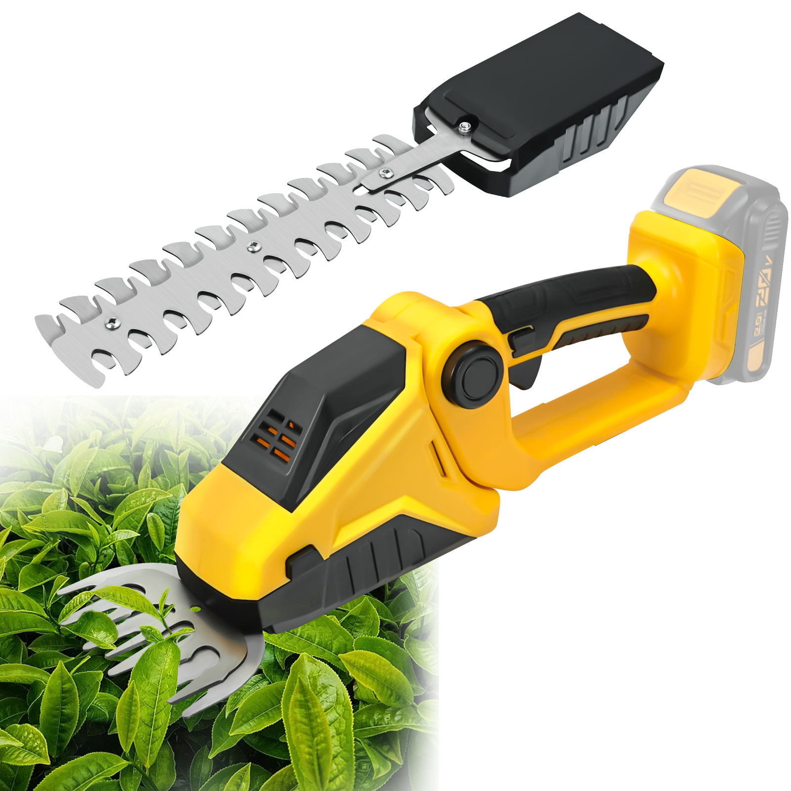 コードレスヘッジトリマー 電動草トリマー ブッシュトリマー 草鋏 ガーデンツール Dewalt 20V バッテリー用 (バッテリーなし)