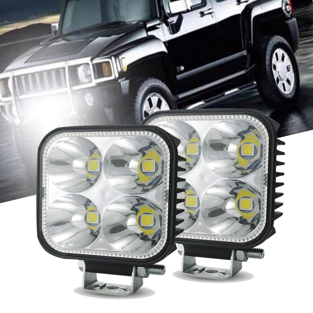 スーパーミニ 2.7 インチスクエア LED ワークライト 7070 LED ポッドライト 9-80V ドライビングフォグライトスポットライト SUV トラックボートオフロード用