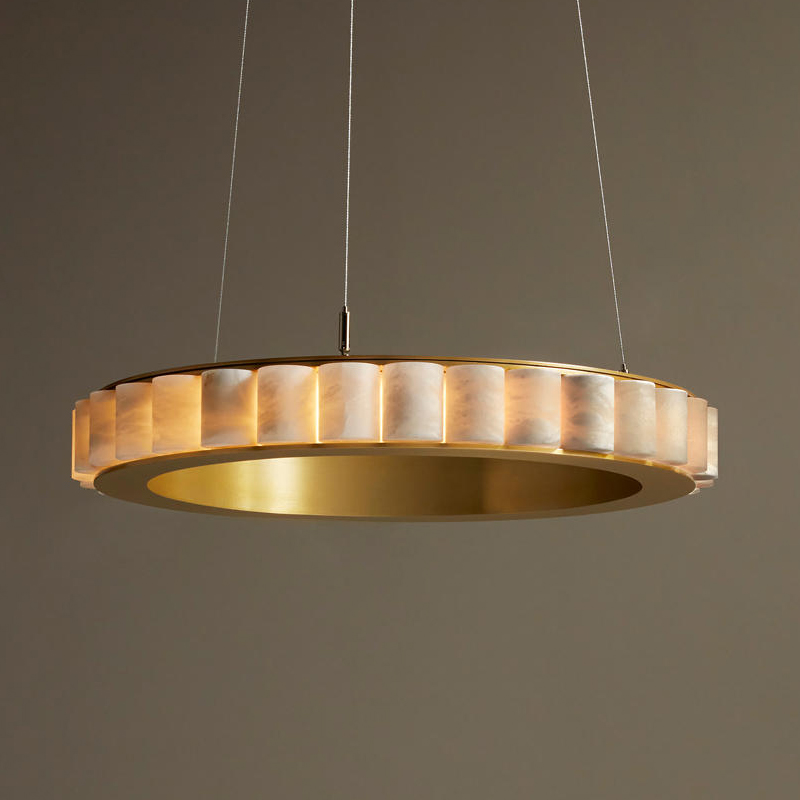 LED 高級大理石黄金黒光沢ランプシャンデリア照明サスペンション照明器具リビングルームのための