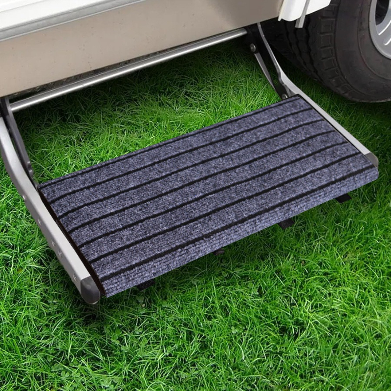 Motorhome Step Doormat RV Step Stair Carpet Heavy Duty Non-slip Replacement Motorhome Accessories for Outdoor Travel Camping