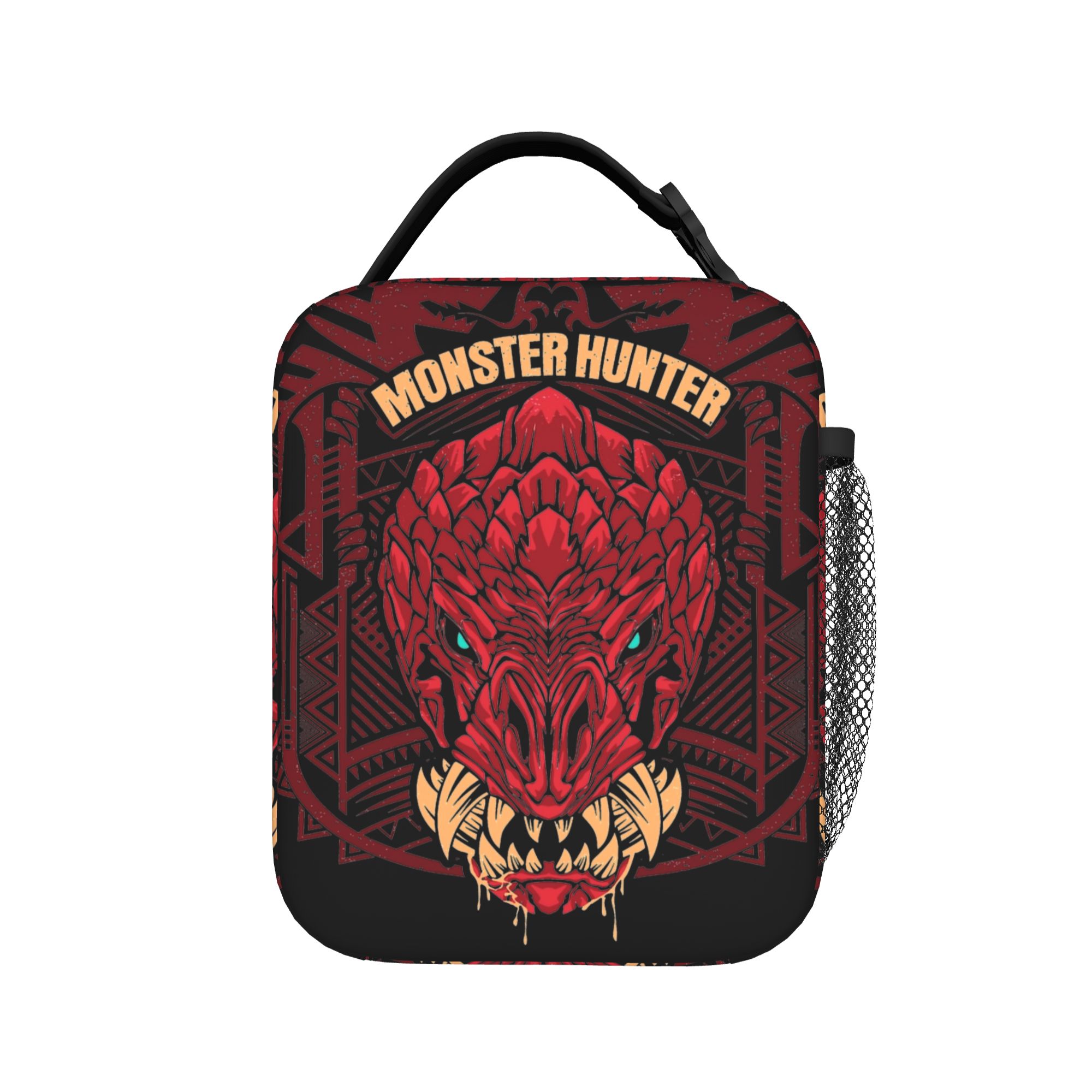 Odogaron モンスターハンター保冷ランチバッグクーラーバッグ食事容器ポータブルトート弁当箱男性女性修学旅行
