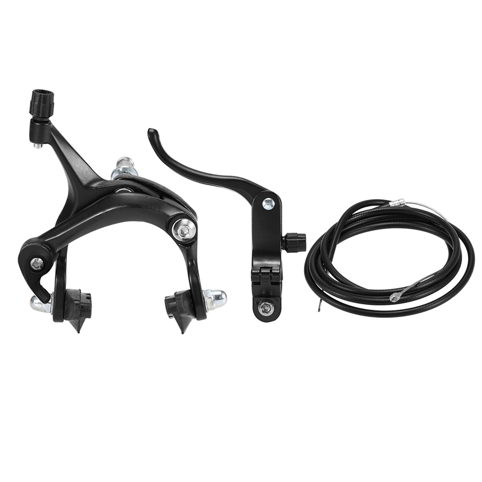 フロント/リアピストバイクブレーキキットクルーザーブレーキセットバイクキャリパーブレーキキットサイドプルブレーキセット固定ギアバイクロードバイク用