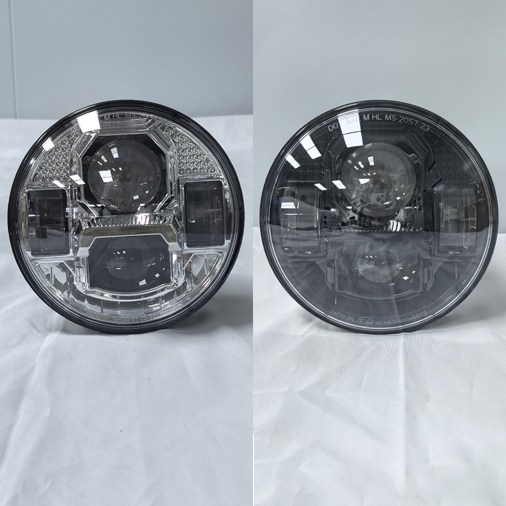 トライアンフストリートスピードトリプル 675 955 900 1050 サンダーバード 1700 ロケット 2300 5.75 "LED ヘッドランプ W/DRL オートバイライト E9/E24