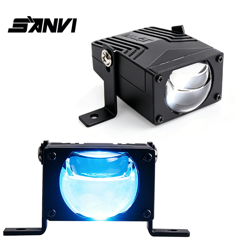 SANVI 1.5''Bi LED プロジェクターグリルライトバーワークライト車オートバイフォグランプ 43W 3000k 12V オフロード ATV SUV 用