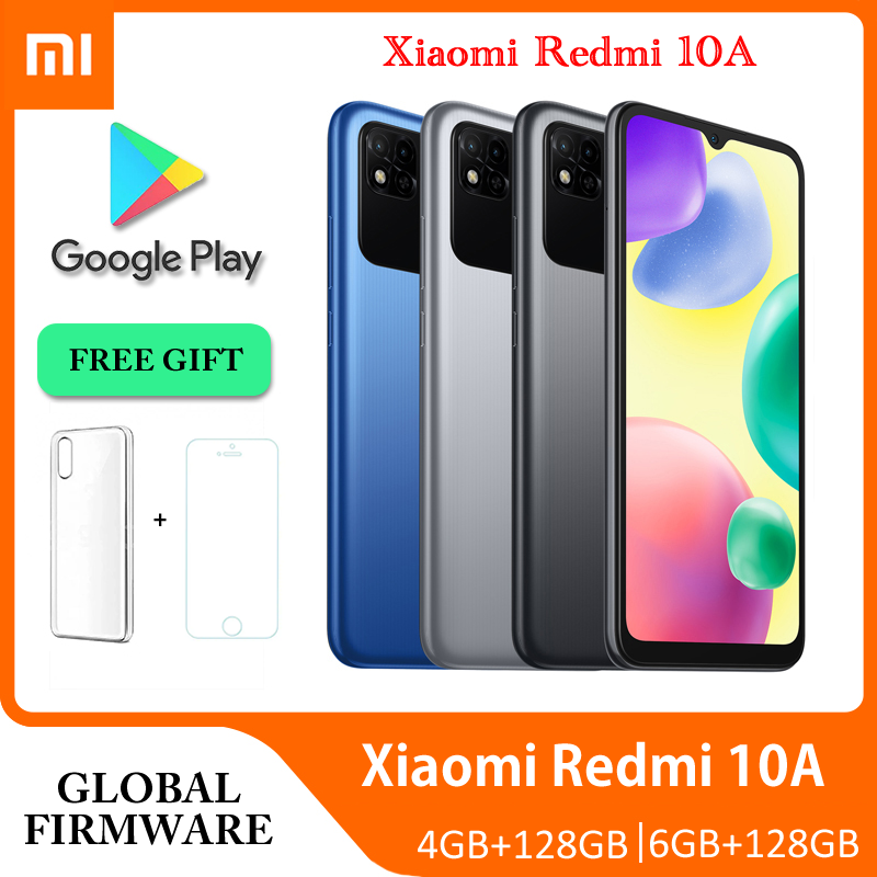 Xiaomi Redmi 10A グローバル ファームウェア スマートフォン 64GB / 128GB Helio G25 Octa Core 6.53' HD ディスプレイ 13MP 指紋 5000mAh 携帯電話