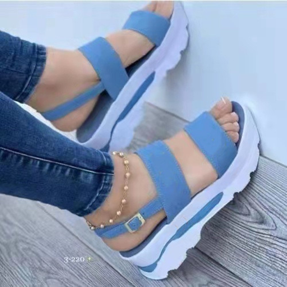 女性 2026 新しいサンダルプラットフォームサンダル夏の靴女性のかかと Sandalias Mujer 軽量ウェッジシューズプラットフォームかかとサンダル