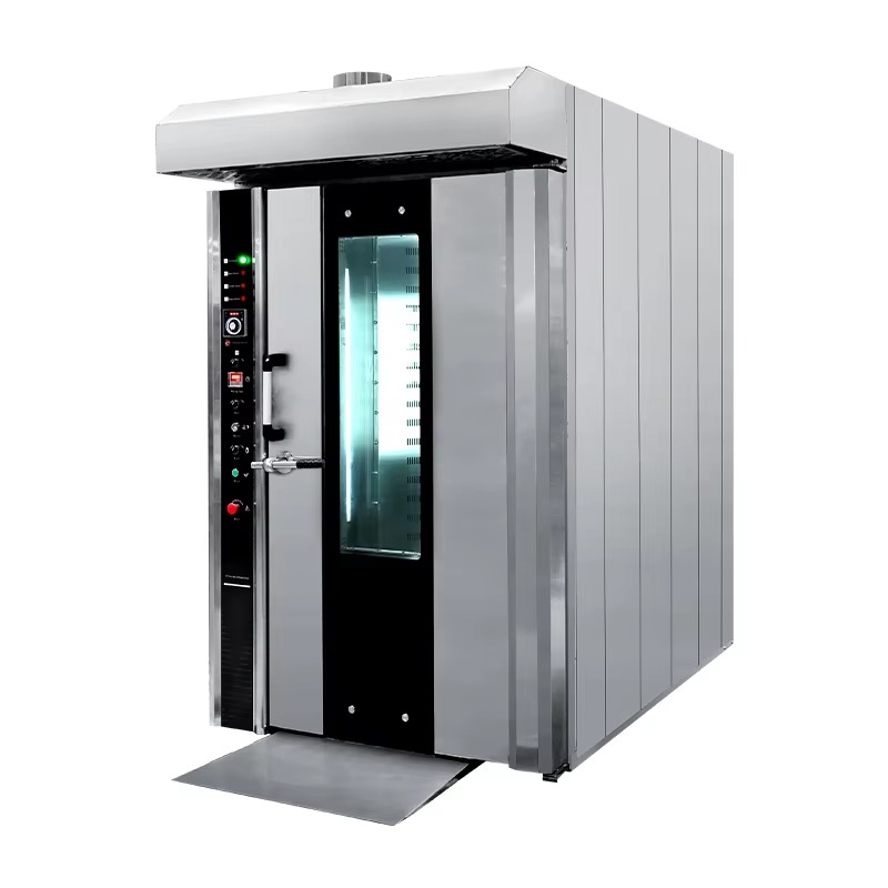 ガスディーゼル電気 12 16 32 64 トレイパントーストパン熱風ベーキング対流ロータリーオーブンマシンパン工場用
