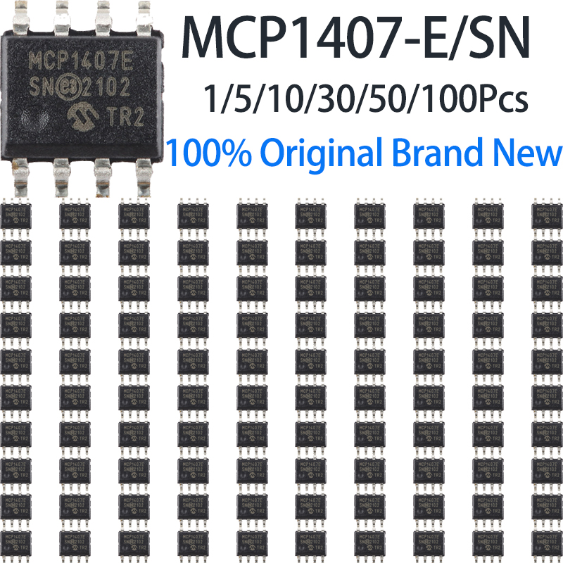 1 〜 100 個 Mcp1407-E/Sn Sop-8 表面実装チップ 6A 高速パワー Mosfet ドライバ集積回路電源制御ボード用