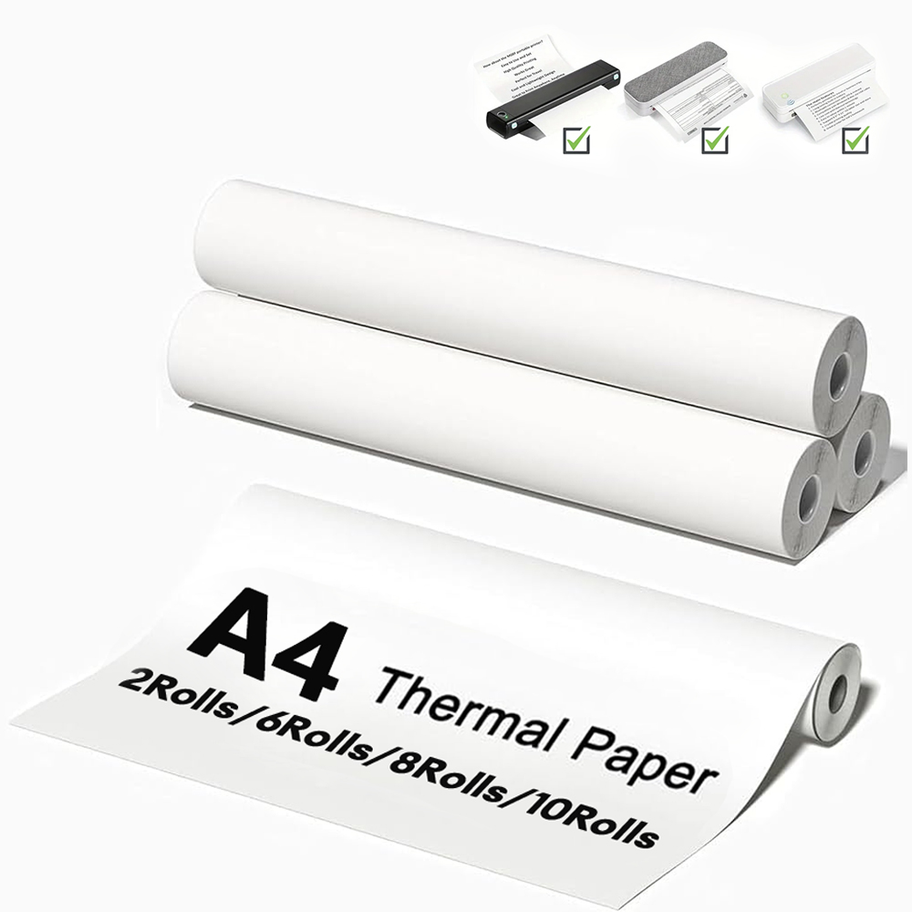 A4 感熱折り紙 210*30 ミリメートル高品質印刷用紙ロール A4 サーマルプリンタ写真 PDF ドキュメント印刷機