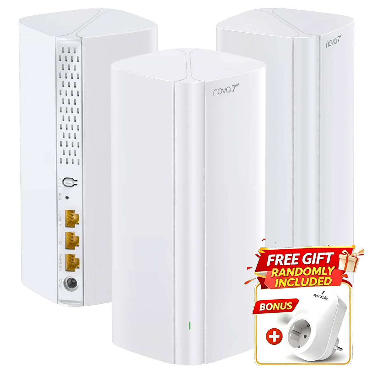 Tenda BE3600 WiFi7 メッシュ システム ME3 プロ ワイヤレス ルーター デュアルバンド WAN LAN Wi-Fi7 メッシュ Wifi レンジ エクステンダー WIFI7 ネットワーク リピーター