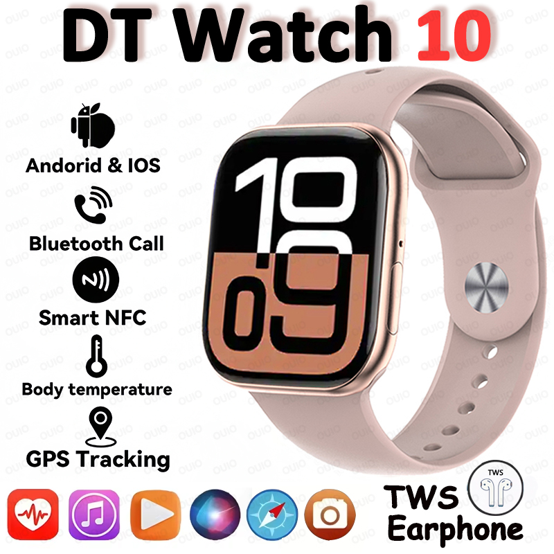 新しい DT ウォッチ 10 スマートウォッチ 16 ギガバイトの大容量メモリ NFC 3D ステレオビジョンコンパス Muiti-Sport モード防水 Bluetooth 通話スマートウォッチ