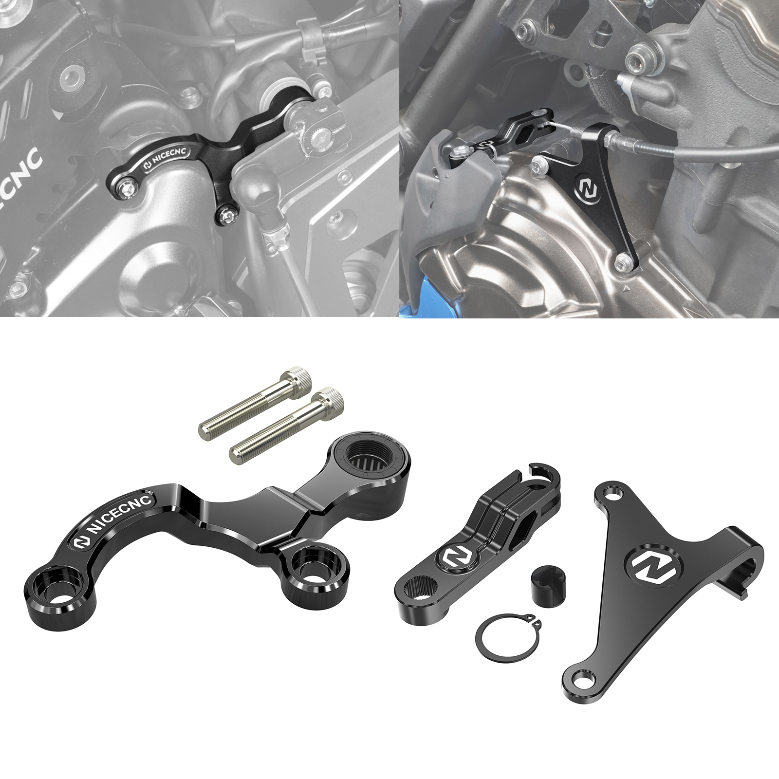 NICECNC ヤマハ Tenere 700 T700 2019-2024 クラッチアームブラケットシフトスタビライザー Tenere 700 World Raid 2022 2023 MT07 2018-2022