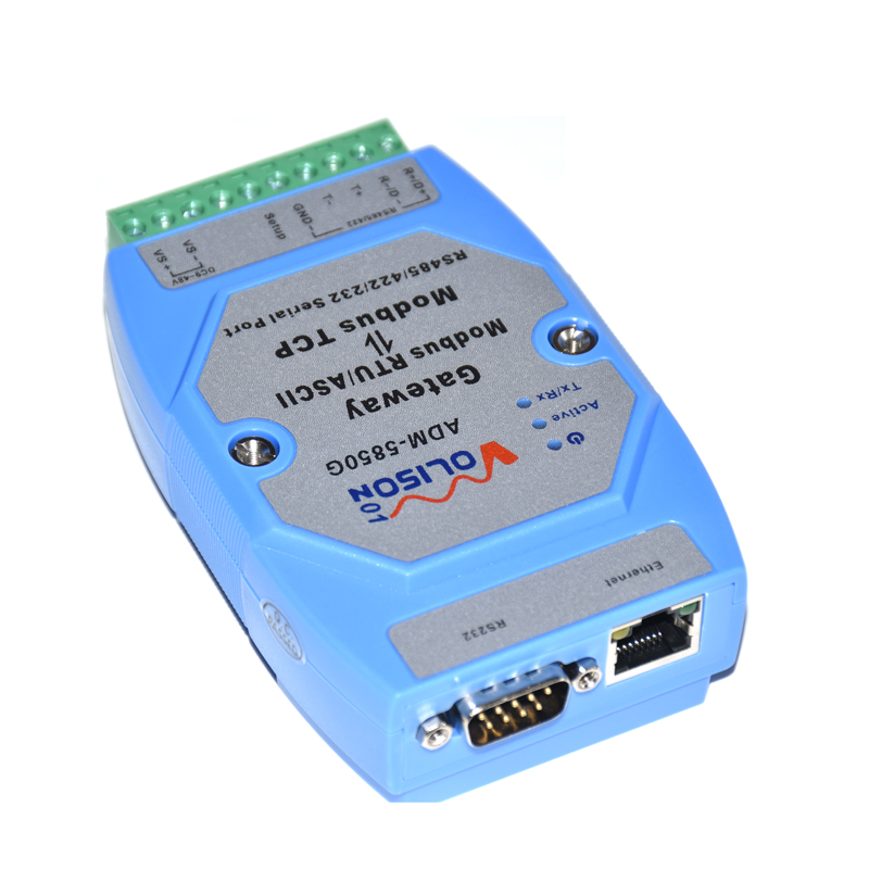 ADM-5850G 産業用 Modbus ゲートウェイ サーバー、MODBUS RTU/ASCII から Modbus TCP、PLC シリアル ポートをサポート