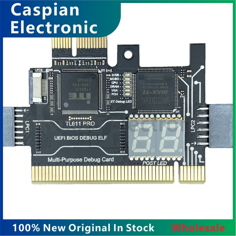 TL611 PRO 診断カード、デスクトップ PCI マザーボード用 PCIE 診断カード、デスクトップおよびラップトップ用 IC チップ在庫あり