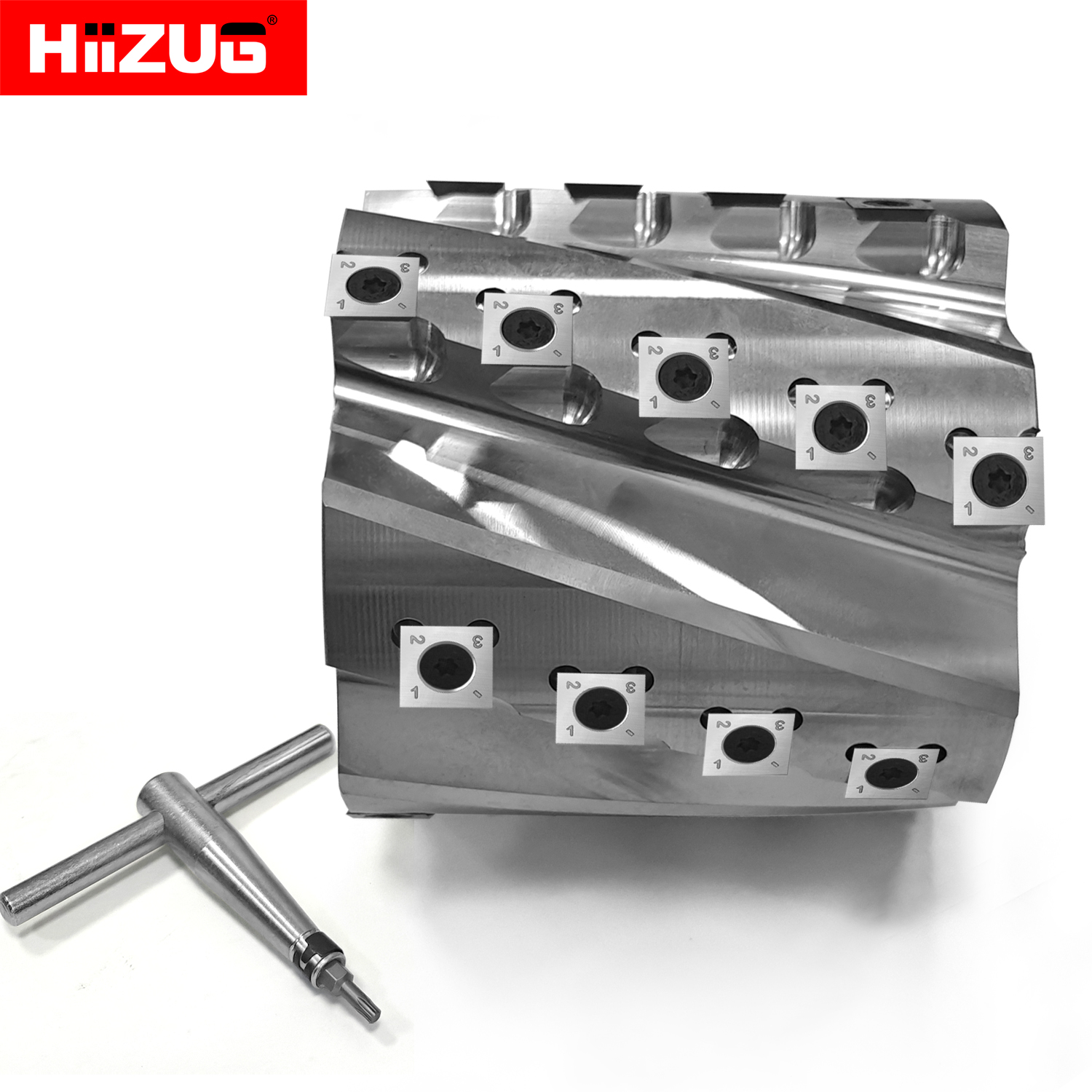 120 ミリメートルスパイラルカッターヘッドジョインターカッターヘッド木工かんな機ジョインタースピンドルモールダー軽量ヘリカルカッターヘッド