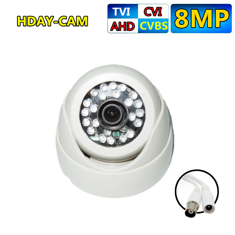 8MP 4K 5MP 1080P AHD ドーム CCTV アナログカメラ ホームセキュリティ PAL システム 2.8mm レンズ 1/3 インチ CMOS 2.0MP IR-CUT IR LED ナイトビジョン
