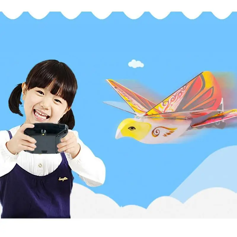 電子飛行鳥のおもちゃミニ RC ドローン ヘリコプター 235x275x70mm 360 度飛行 RC 鳥のおもちゃリモコン E-Bird2.4 GHz
