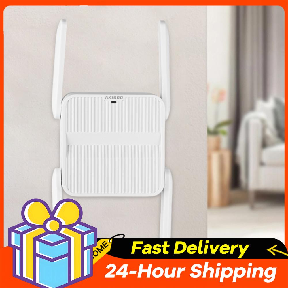 WiFi 6 リピーター エクステンダー 1500Mbps 信号ブースター アンプ イーサネット ポート付き ワイヤレス WiFi エクステンダー 長距離ネットワーク 簡単セット