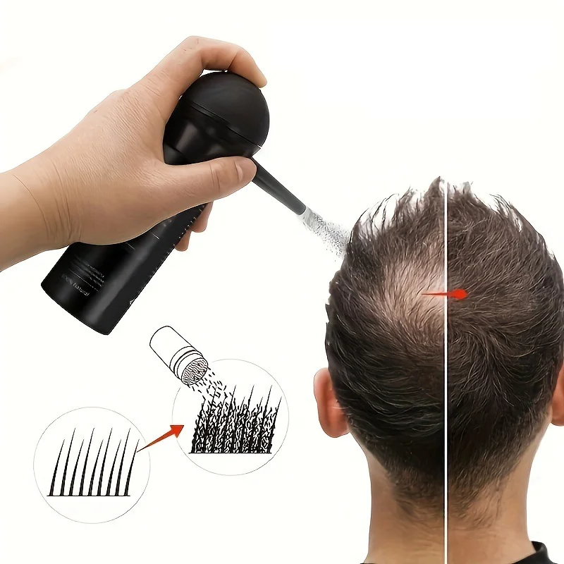 3-in-1 ヘアビルディング ファイバー セット: 自然なボリューム感を実現するコーム スプレー ファイバー |ホリデーギフトボックス