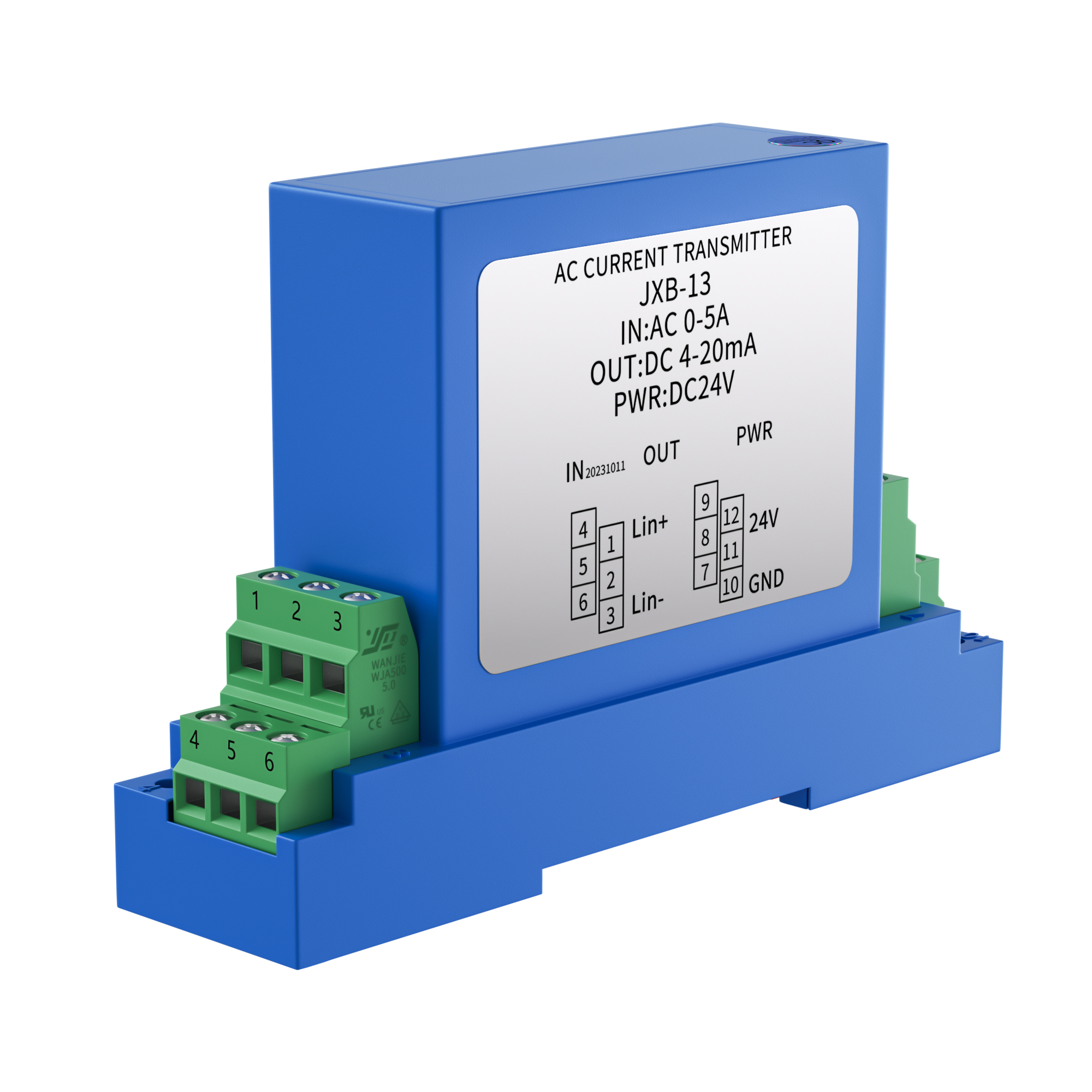 AC DC 0-1000V 電圧トランスミッタ、4-20mA 0-10V 0-5V RS485 電圧センサー DC24V 0-100V 0-200V 0-500V 電圧トランスデューサ