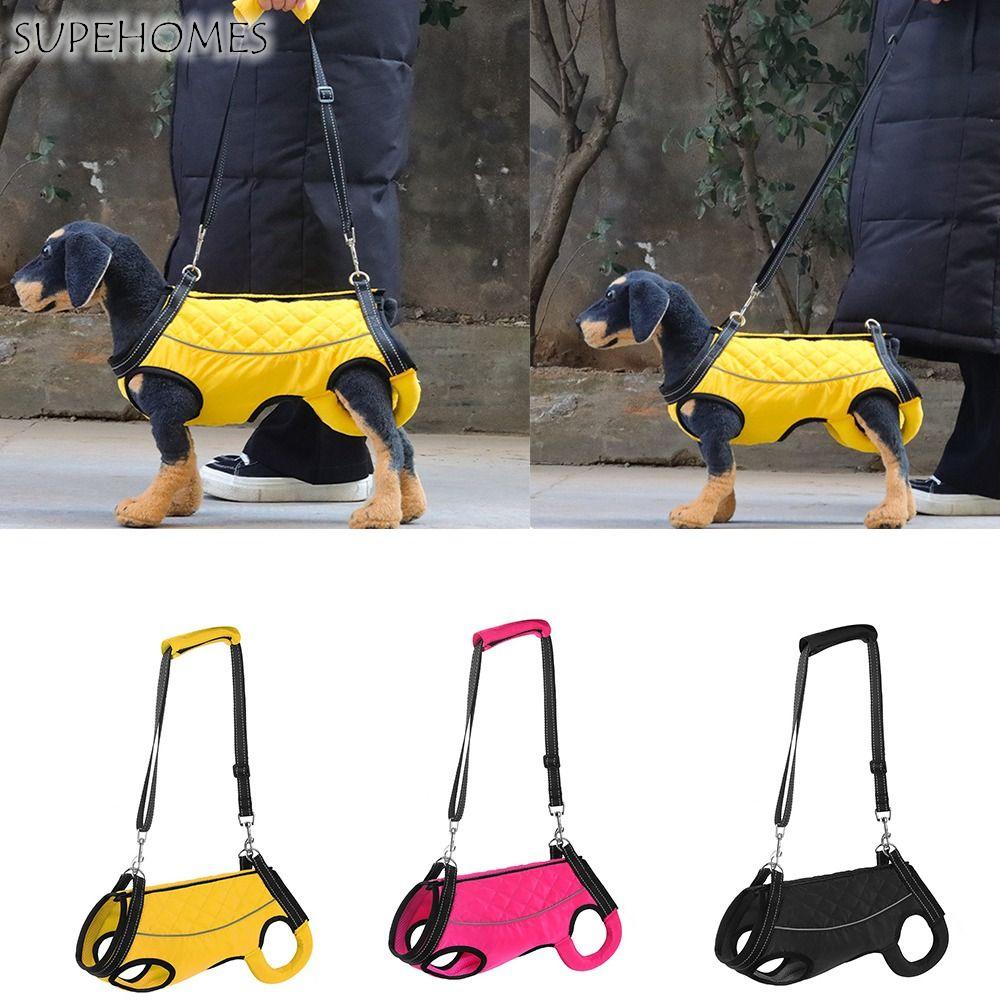 調節可能なストラップ犬リフティングハーネス脚サポート厚みのあるハンドル犬スリングキャリア快適なアシスタントペット歩行補助ストラップ