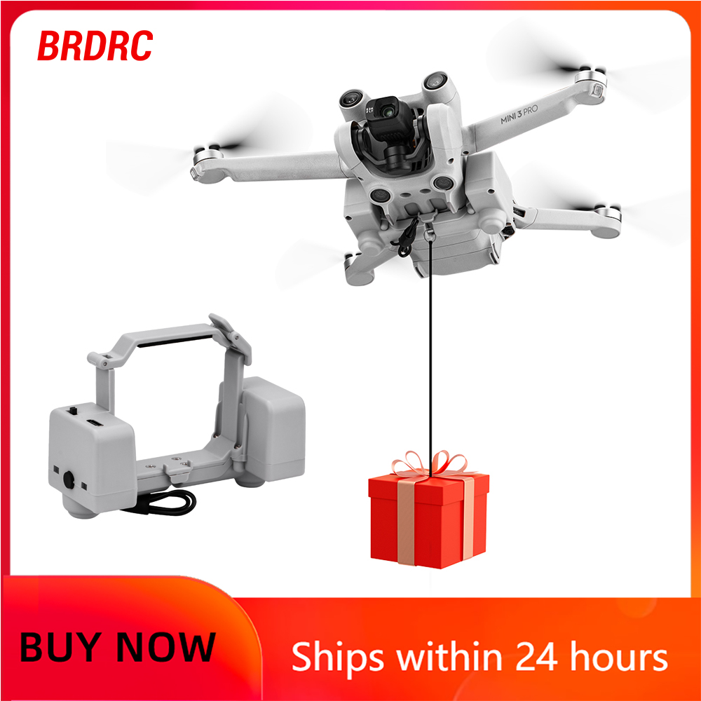 BRDRC 500M Airdrop システム DJI Mini 3/3 Pro ドローン釣り餌ウェディングギフト配信スローワー軽量アクセサリー負荷 100 グラム